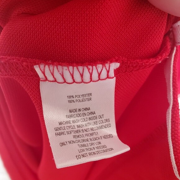 TailorByrd Golf Polo Shirt XXL Quarter Zip Flamingo Logo Sleeve Polyester - Picture 9 of 12